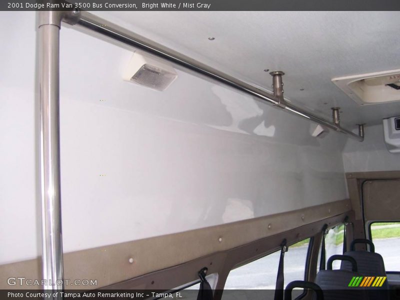 Bright White / Mist Gray 2001 Dodge Ram Van 3500 Bus Conversion