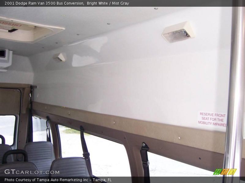Bright White / Mist Gray 2001 Dodge Ram Van 3500 Bus Conversion