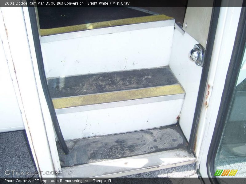 Bright White / Mist Gray 2001 Dodge Ram Van 3500 Bus Conversion
