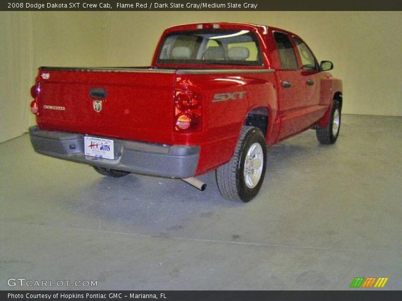 Flame Red / Dark Slate Gray/Medium Slate Gray 2008 Dodge Dakota SXT Crew Cab