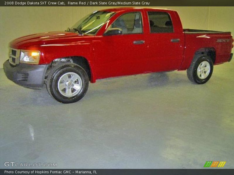 Flame Red / Dark Slate Gray/Medium Slate Gray 2008 Dodge Dakota SXT Crew Cab