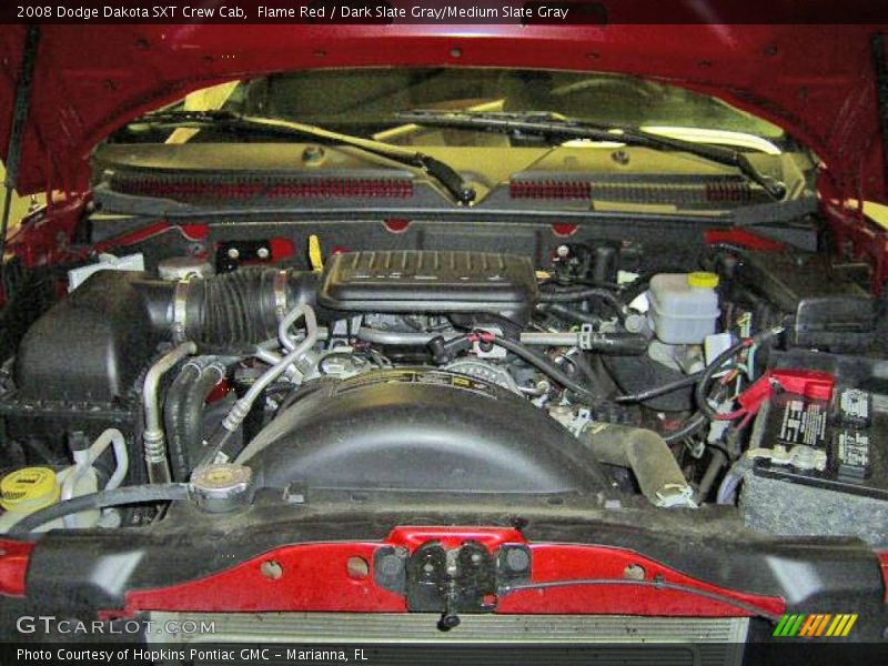 Flame Red / Dark Slate Gray/Medium Slate Gray 2008 Dodge Dakota SXT Crew Cab
