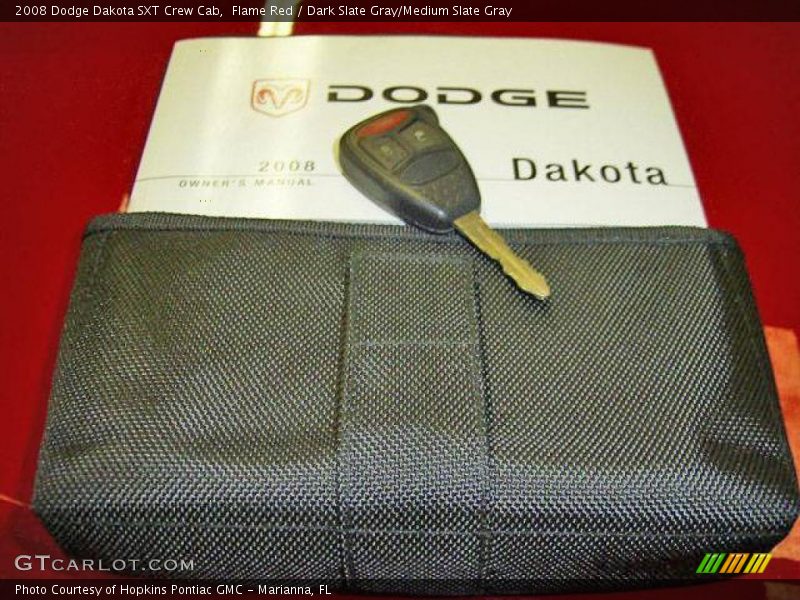 Flame Red / Dark Slate Gray/Medium Slate Gray 2008 Dodge Dakota SXT Crew Cab