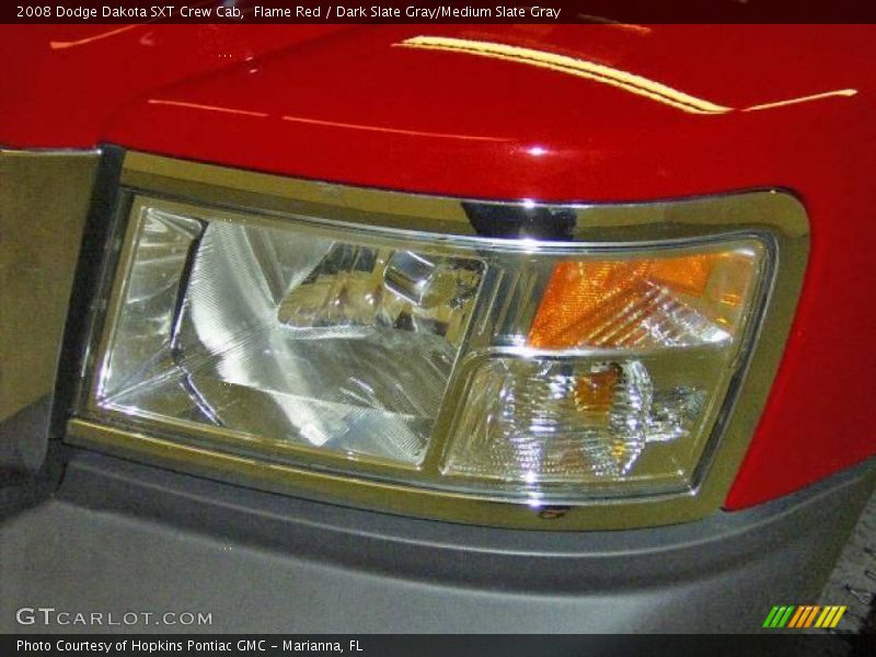 Flame Red / Dark Slate Gray/Medium Slate Gray 2008 Dodge Dakota SXT Crew Cab