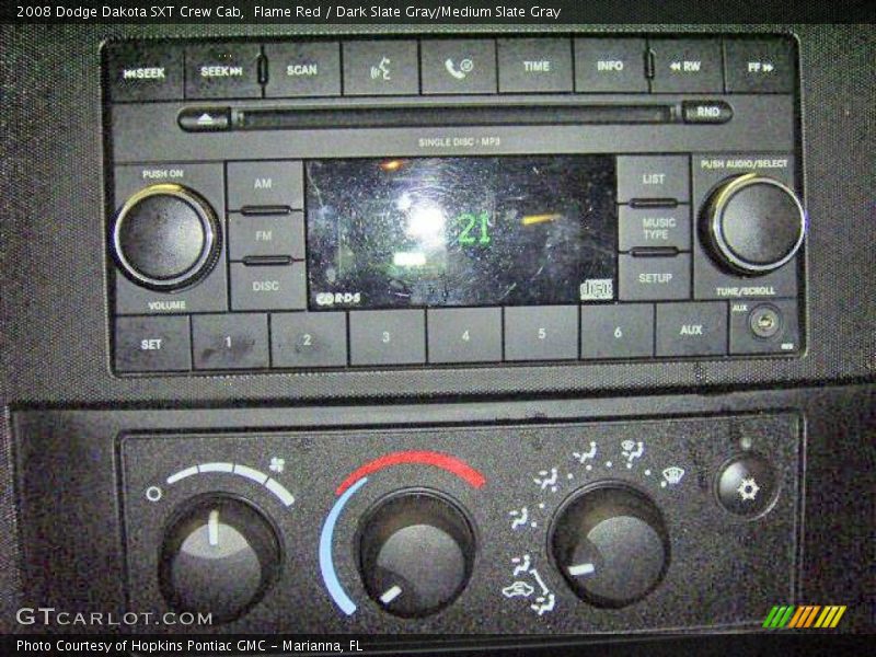 Flame Red / Dark Slate Gray/Medium Slate Gray 2008 Dodge Dakota SXT Crew Cab