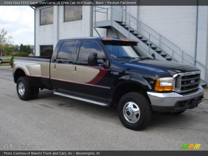 Black / Medium Parchment 2000 Ford F350 Super Duty Lariat LE Crew Cab 4x4 Dually