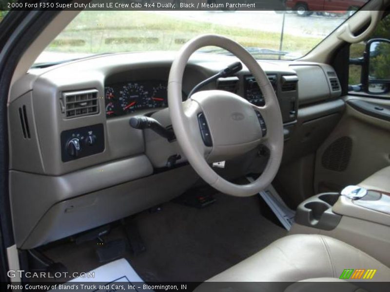 Black / Medium Parchment 2000 Ford F350 Super Duty Lariat LE Crew Cab 4x4 Dually