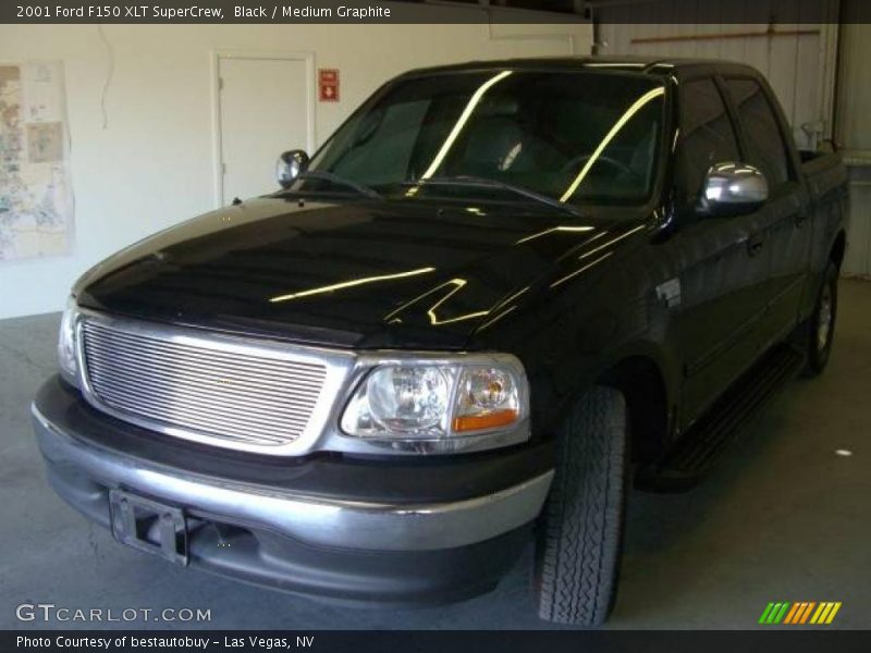 Black / Medium Graphite 2001 Ford F150 XLT SuperCrew