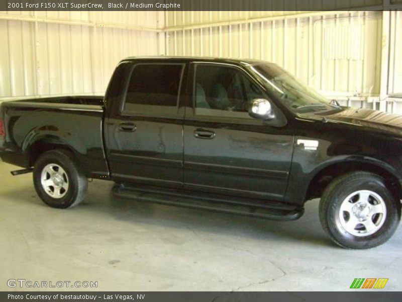 Black / Medium Graphite 2001 Ford F150 XLT SuperCrew