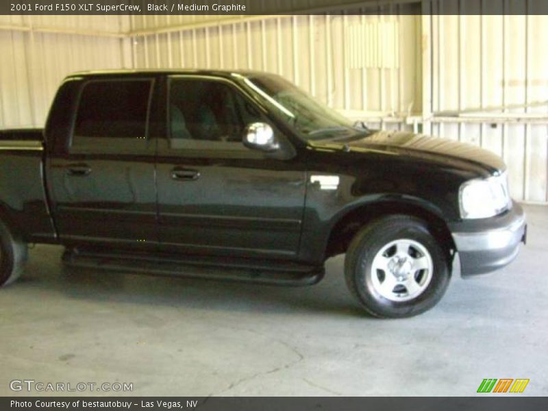 Black / Medium Graphite 2001 Ford F150 XLT SuperCrew
