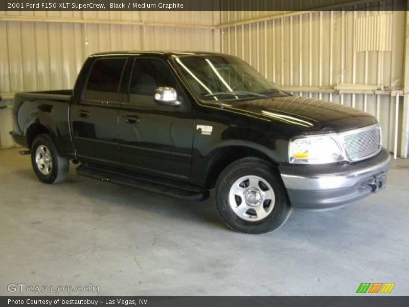 Black / Medium Graphite 2001 Ford F150 XLT SuperCrew
