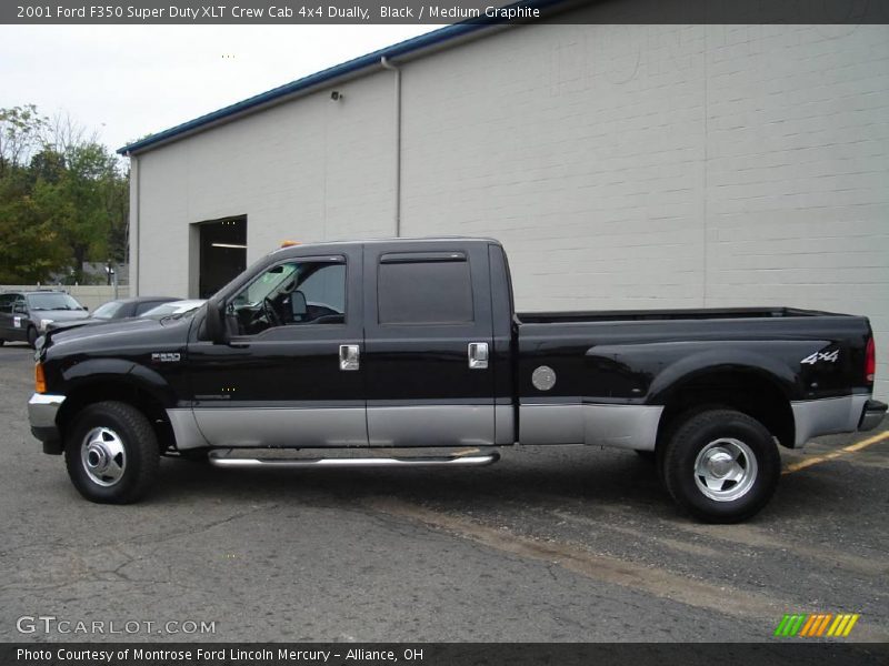 Black / Medium Graphite 2001 Ford F350 Super Duty XLT Crew Cab 4x4 Dually