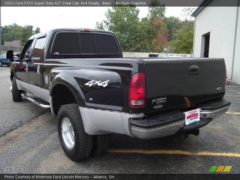Black / Medium Graphite 2001 Ford F350 Super Duty XLT Crew Cab 4x4 Dually