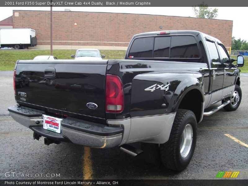 Black / Medium Graphite 2001 Ford F350 Super Duty XLT Crew Cab 4x4 Dually