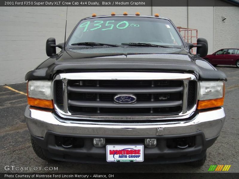Black / Medium Graphite 2001 Ford F350 Super Duty XLT Crew Cab 4x4 Dually