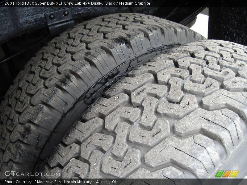 Black / Medium Graphite 2001 Ford F350 Super Duty XLT Crew Cab 4x4 Dually