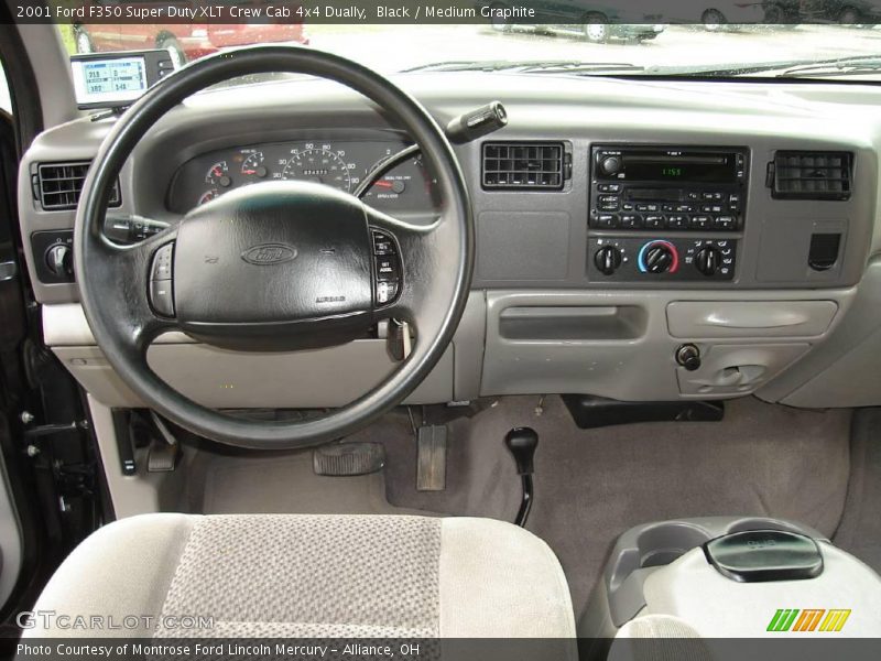 Black / Medium Graphite 2001 Ford F350 Super Duty XLT Crew Cab 4x4 Dually