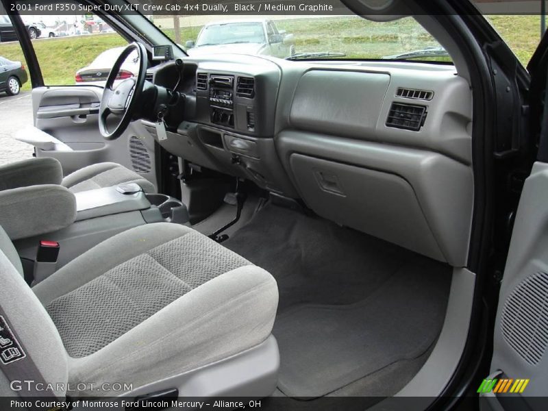 Black / Medium Graphite 2001 Ford F350 Super Duty XLT Crew Cab 4x4 Dually