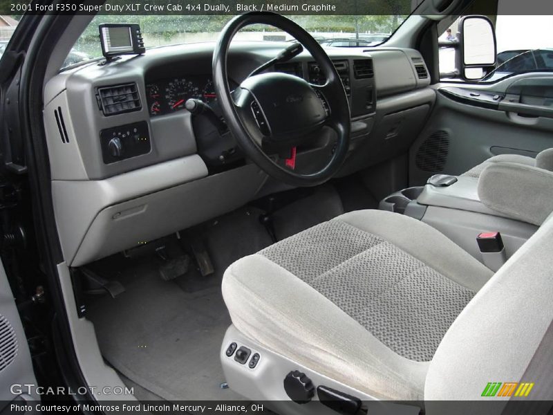 Black / Medium Graphite 2001 Ford F350 Super Duty XLT Crew Cab 4x4 Dually