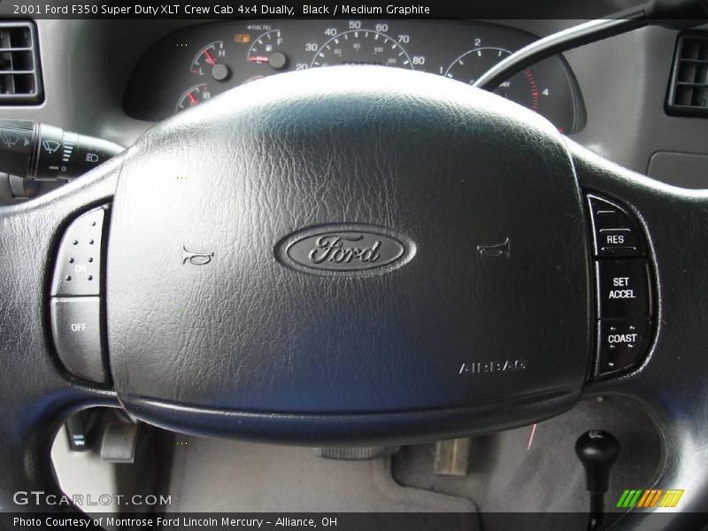 Black / Medium Graphite 2001 Ford F350 Super Duty XLT Crew Cab 4x4 Dually