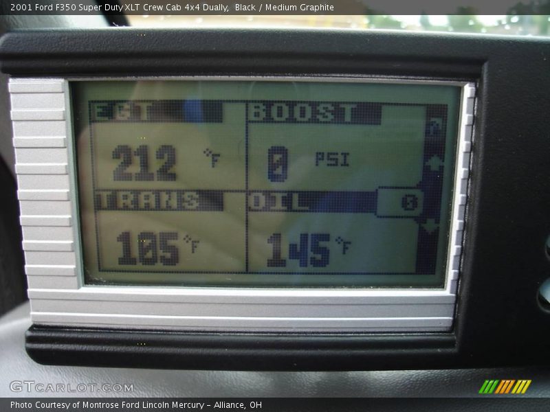 Black / Medium Graphite 2001 Ford F350 Super Duty XLT Crew Cab 4x4 Dually