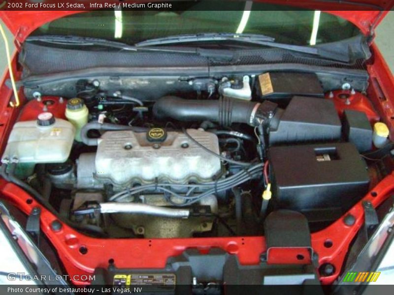 Infra Red / Medium Graphite 2002 Ford Focus LX Sedan