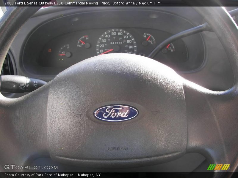 Oxford White / Medium Flint 2003 Ford E Series Cutaway E350 Commercial Moving Truck