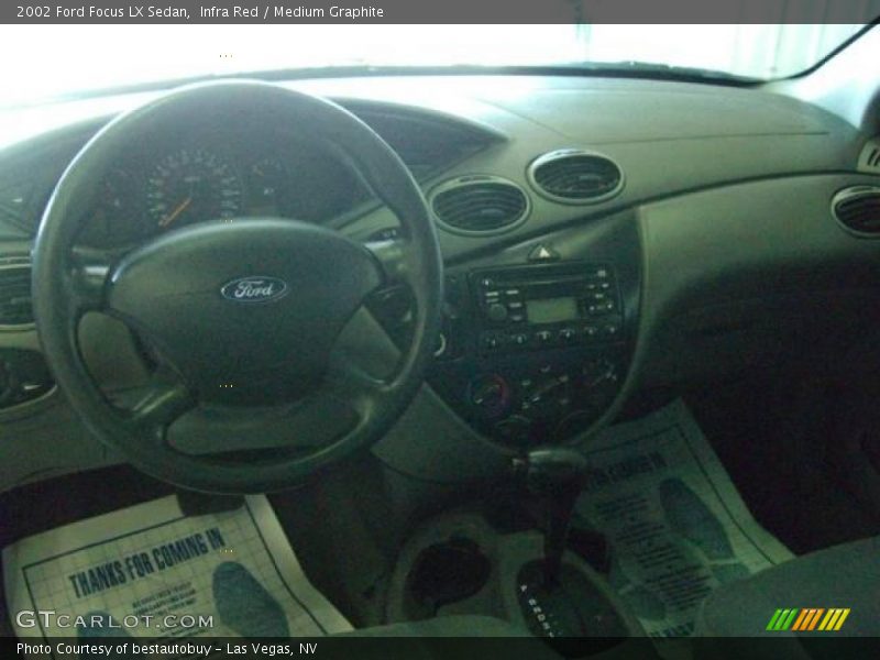 Infra Red / Medium Graphite 2002 Ford Focus LX Sedan
