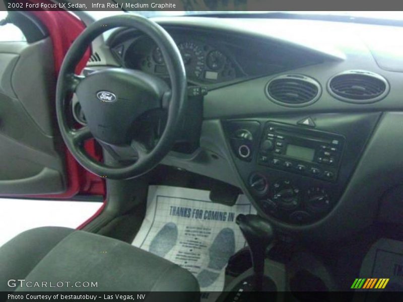 Infra Red / Medium Graphite 2002 Ford Focus LX Sedan