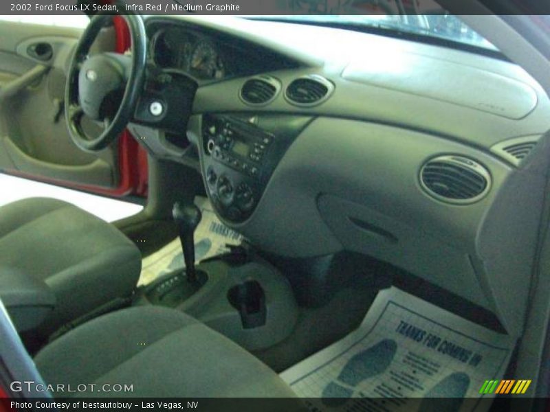 Infra Red / Medium Graphite 2002 Ford Focus LX Sedan