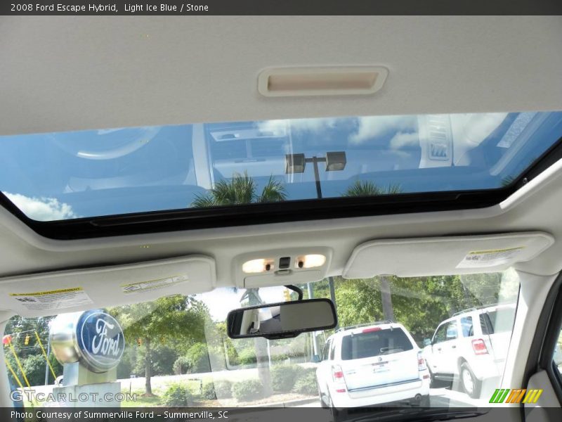 Light Ice Blue / Stone 2008 Ford Escape Hybrid