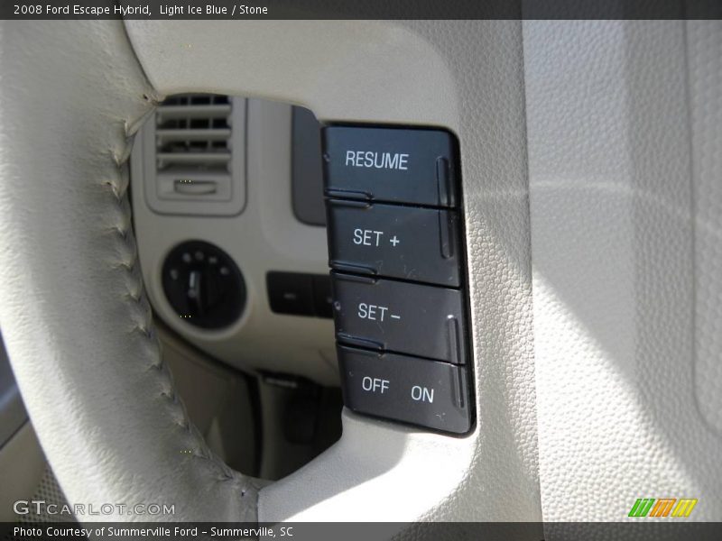 Light Ice Blue / Stone 2008 Ford Escape Hybrid