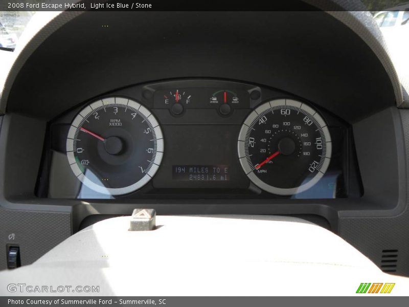 Light Ice Blue / Stone 2008 Ford Escape Hybrid