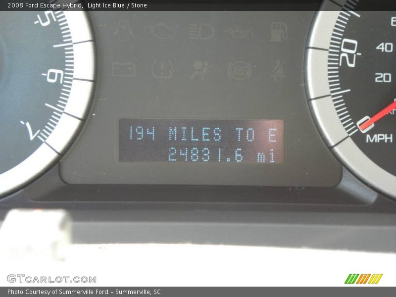 Light Ice Blue / Stone 2008 Ford Escape Hybrid