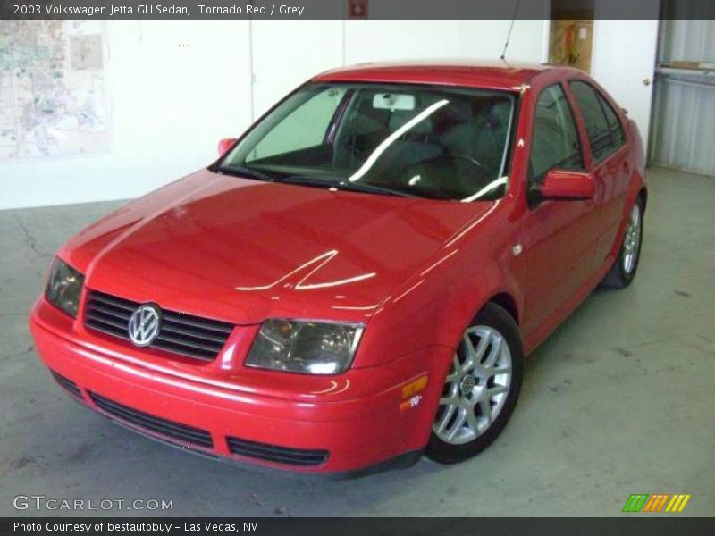 Tornado Red / Grey 2003 Volkswagen Jetta GLI Sedan