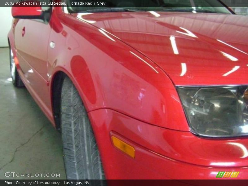 Tornado Red / Grey 2003 Volkswagen Jetta GLI Sedan