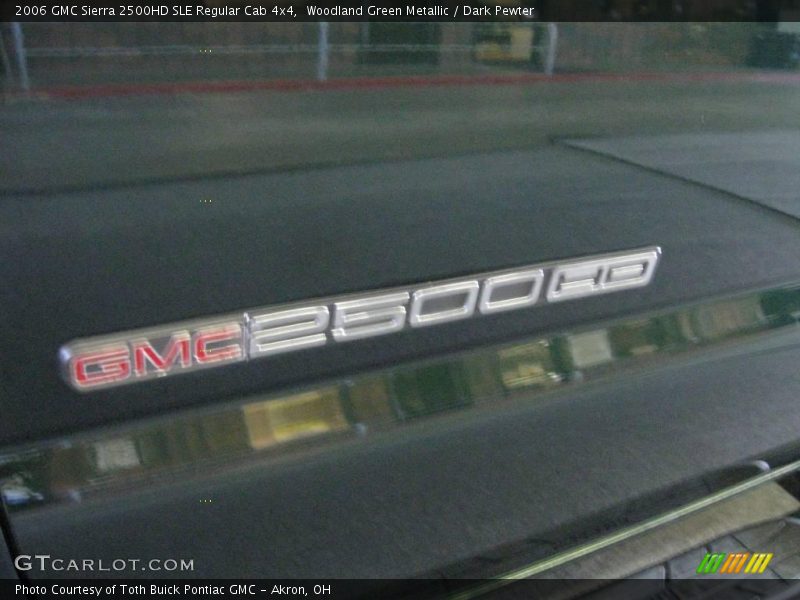 Woodland Green Metallic / Dark Pewter 2006 GMC Sierra 2500HD SLE Regular Cab 4x4