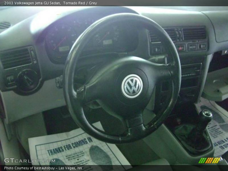 Tornado Red / Grey 2003 Volkswagen Jetta GLI Sedan