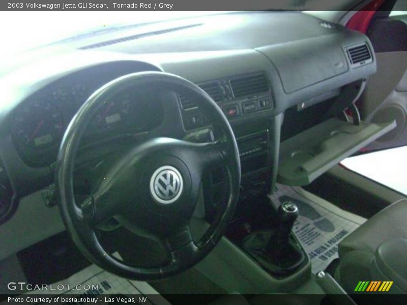 Tornado Red / Grey 2003 Volkswagen Jetta GLI Sedan