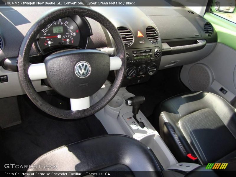 Cyber Green Metallic / Black 2004 Volkswagen New Beetle GLS Convertible