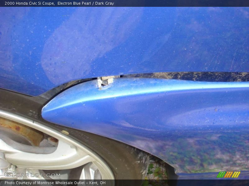 Electron Blue Pearl / Dark Gray 2000 Honda Civic Si Coupe