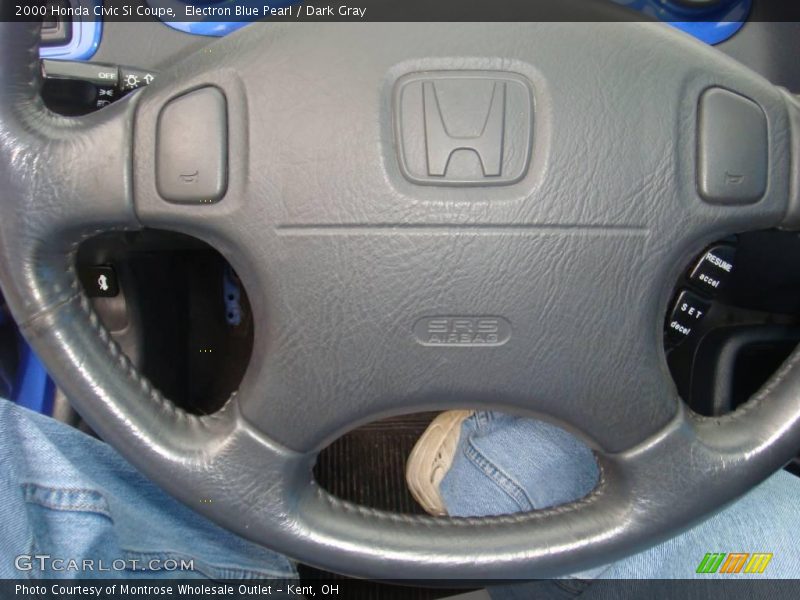 Electron Blue Pearl / Dark Gray 2000 Honda Civic Si Coupe