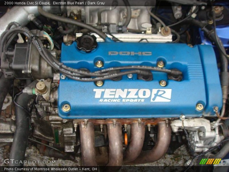 Electron Blue Pearl / Dark Gray 2000 Honda Civic Si Coupe