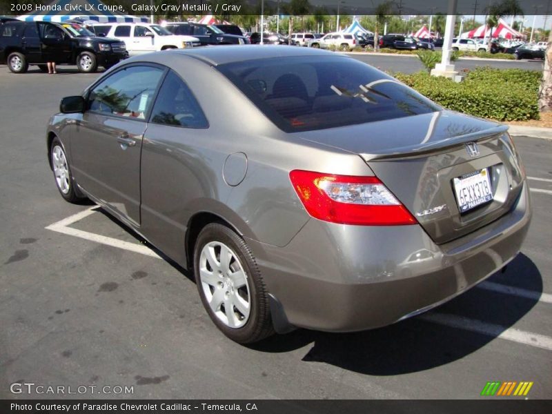 Galaxy Gray Metallic / Gray 2008 Honda Civic LX Coupe