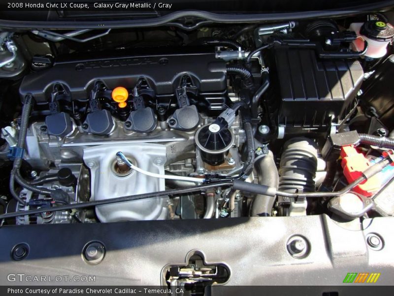 Galaxy Gray Metallic / Gray 2008 Honda Civic LX Coupe