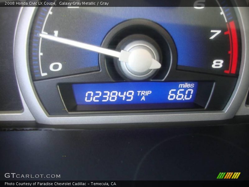 Galaxy Gray Metallic / Gray 2008 Honda Civic LX Coupe