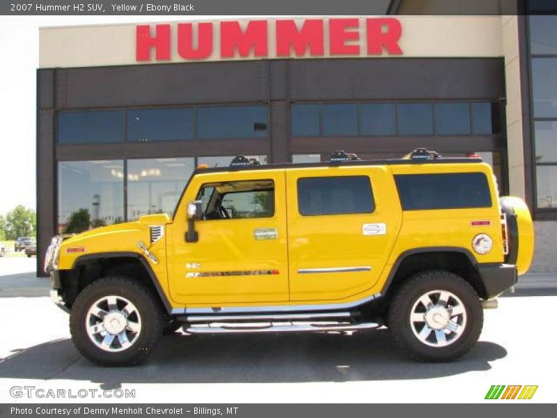Yellow / Ebony Black 2007 Hummer H2 SUV