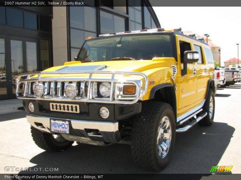 Yellow / Ebony Black 2007 Hummer H2 SUV