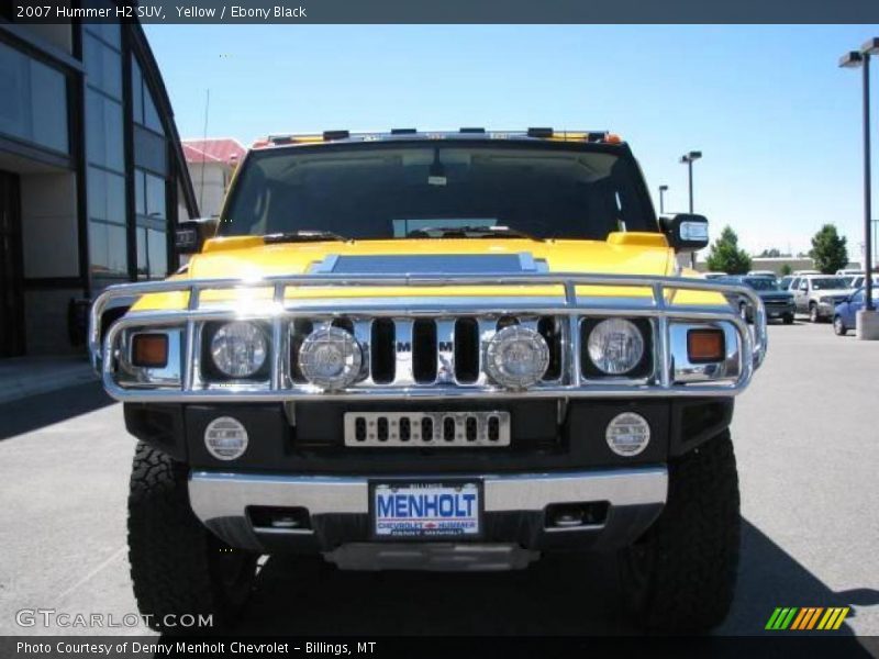 Yellow / Ebony Black 2007 Hummer H2 SUV