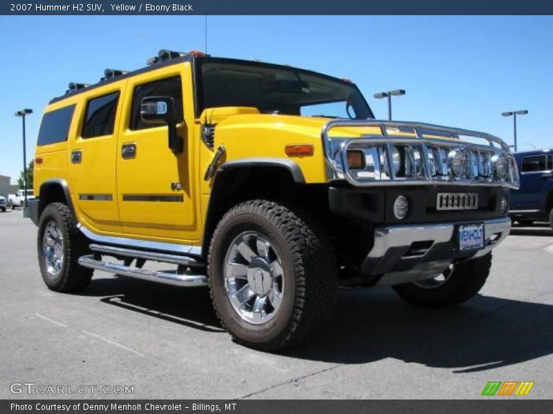 Yellow / Ebony Black 2007 Hummer H2 SUV